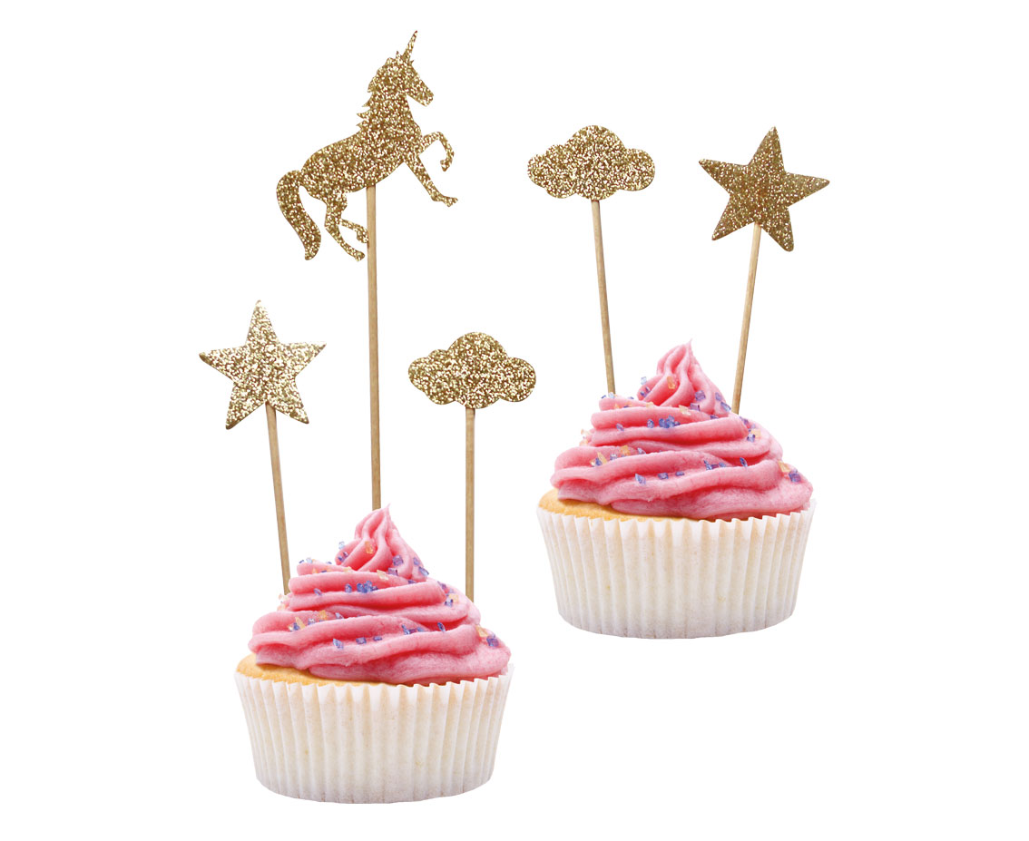 Οδοντογλυφίδες Μόνοκερος με γκλίτερ (5 τεμ)