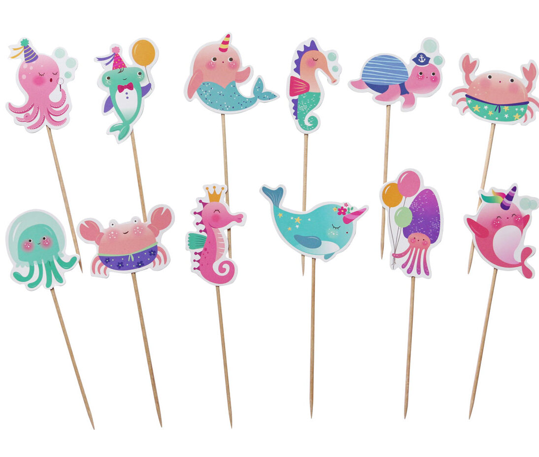 Οδοντογλυφίδες πάρτι Θαλάσσια Ζωή (12 τεμ)