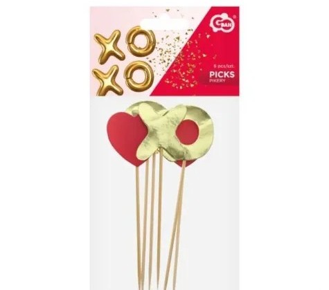 Οδοντογλυφίδες τούρτας ΧοΧο (6 τεμ)