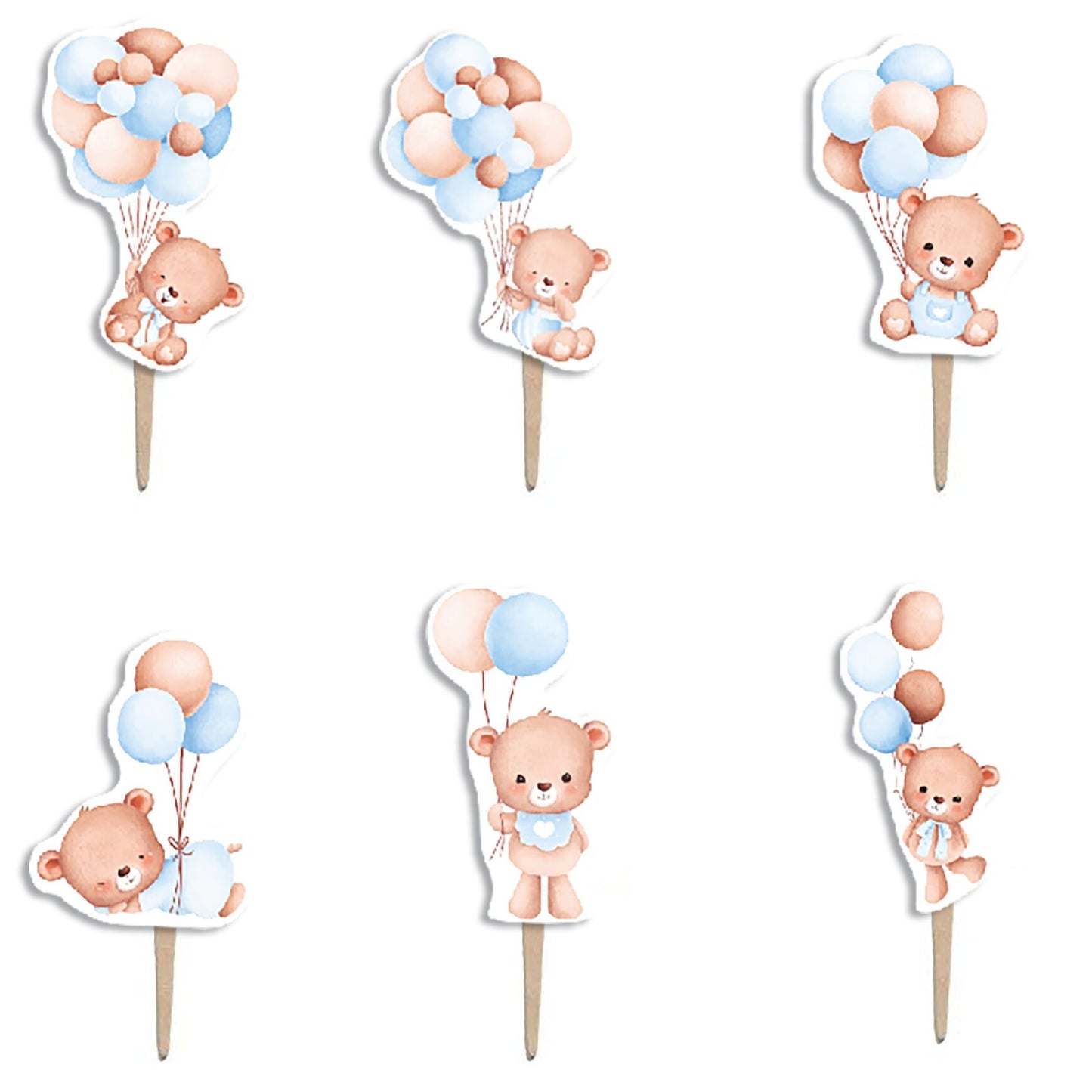 Οδοντογλυφίδες Αρκουδάκι (6 τεμ)