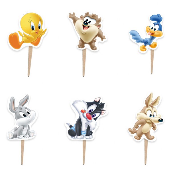 Οδοντογλυφίδες Baby Looney Tunes (6 τεμ)