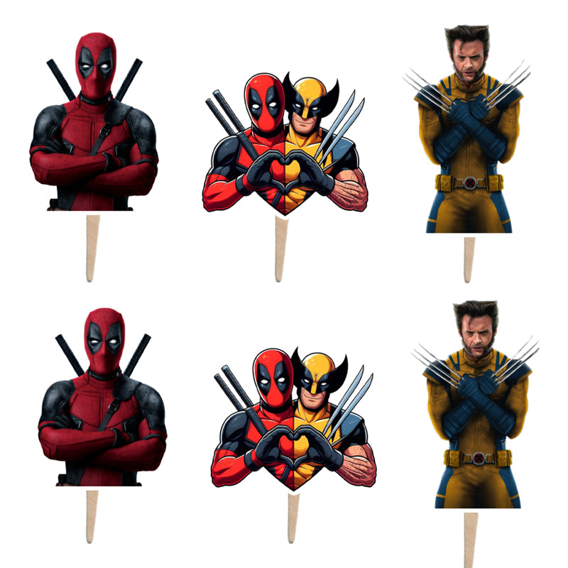 Οδοντογλυφίδες Deadpool & Wolverine (6 τεμ)