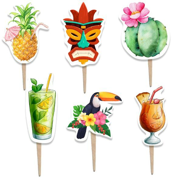 Οδοντογλυφίδες Summer Tropical Party (6 τεμ)