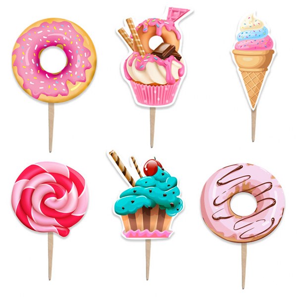 Οδοντογλυφίδες Ζαχαρωτά (6 τεμ)