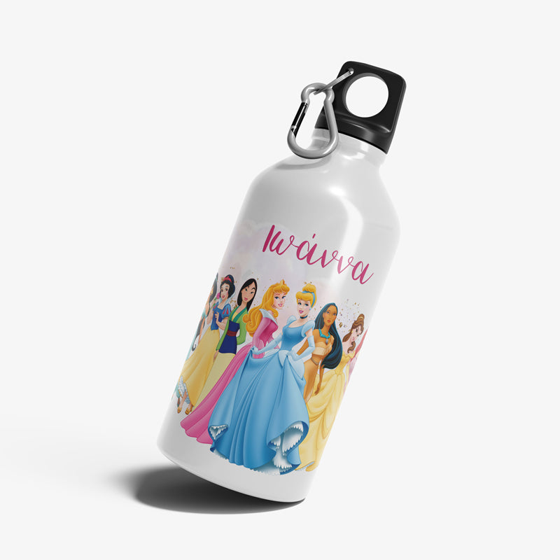 Παιδικό ανοξείδωτο Παγούρι με όνομα - Πριγκίπισσες