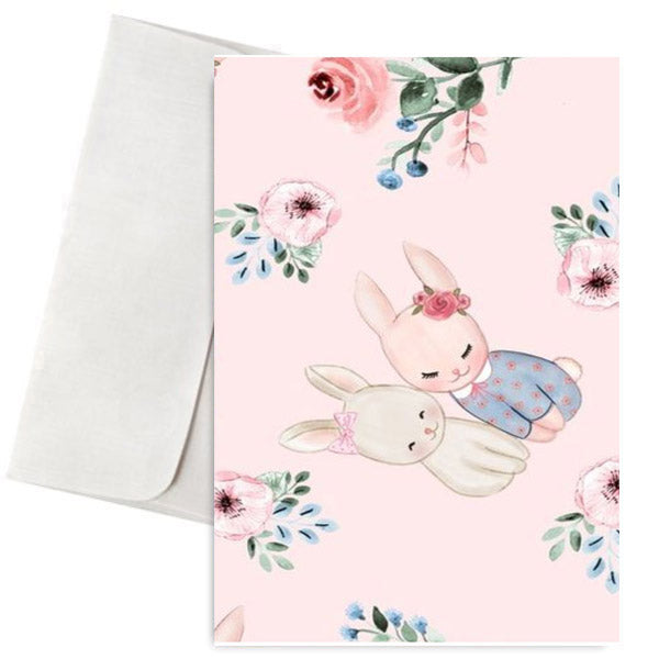 Πασχαλινή Κάρτα Ερωτευμένα Κουνελάκια