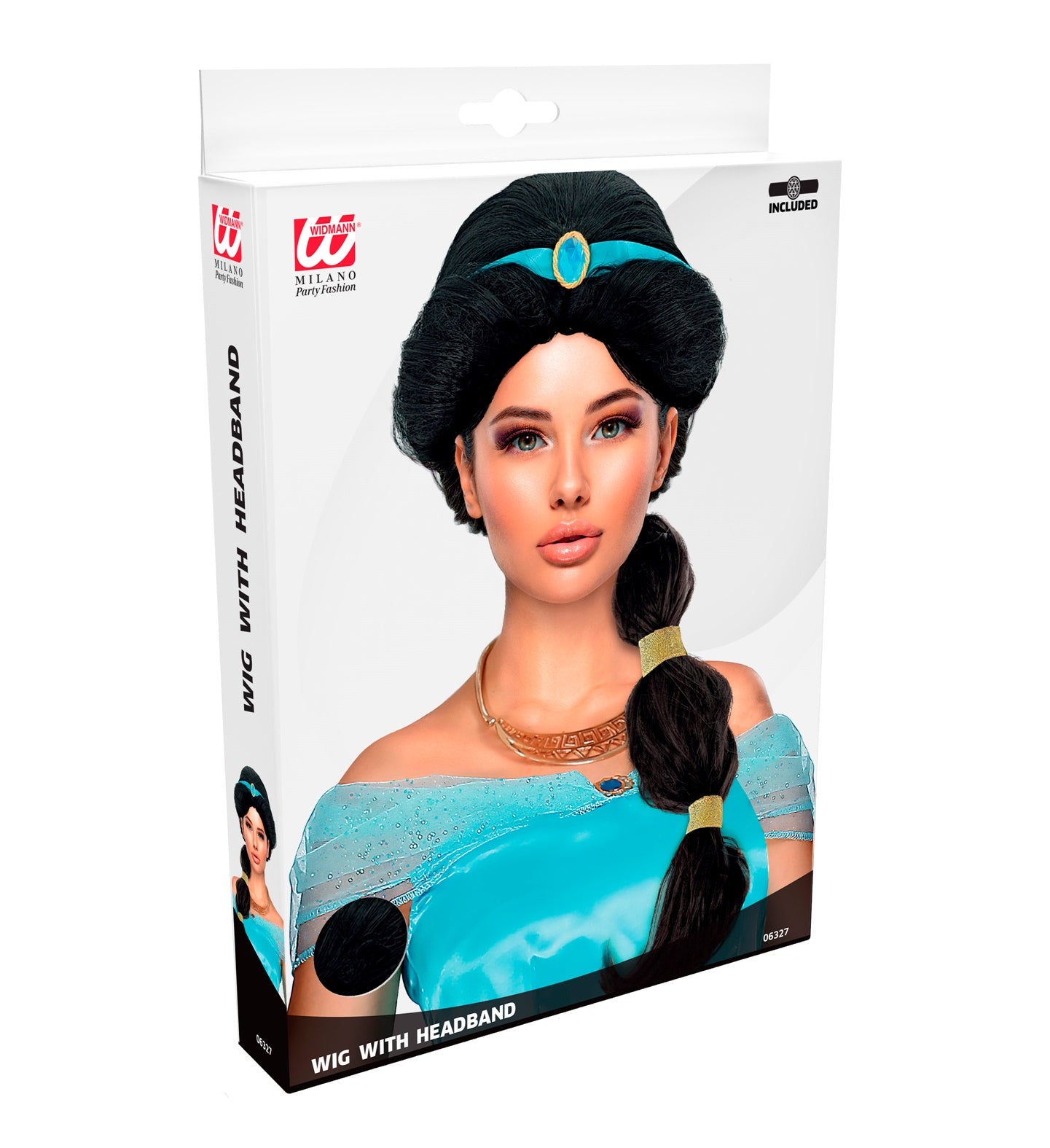 Περούκα Μαύρη Κοτσίδα Γιασμίν