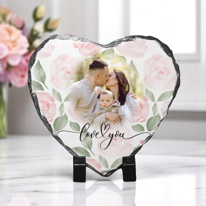 Πέτρινη Κορνίζα Καρδιά - Μαμά Roses