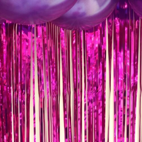 Φούξια foil Κουρτίνα Διακόσμησης