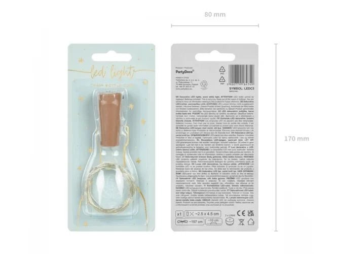 Φωτάκια LED για μπουκάλι με φελλό