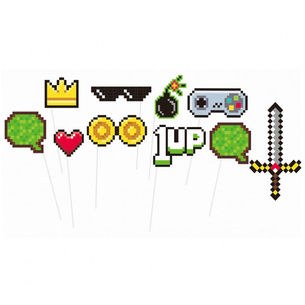 Photo booth Props Game On (10 τεμ)