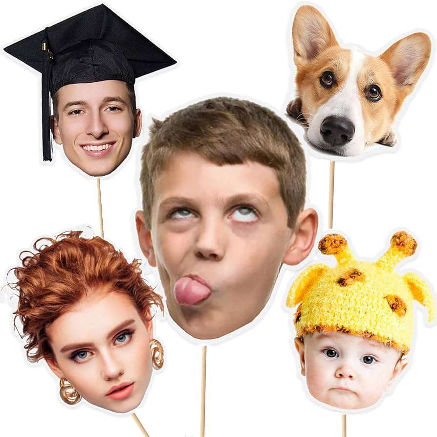 Photobooth Props - Με Πρόσωπο