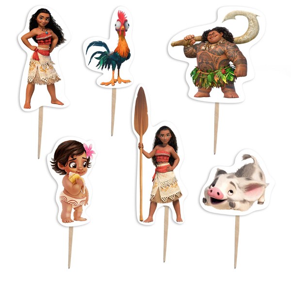 Οδοντογλυφίδες πάρτυ Μοάνα (6 τεμ)