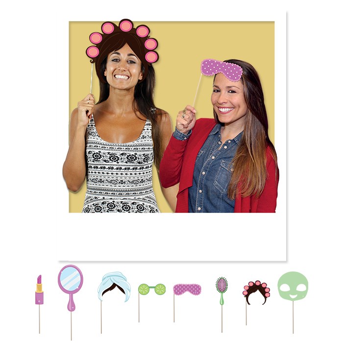 Photobooth Props - Spa Party (8 τεμ)