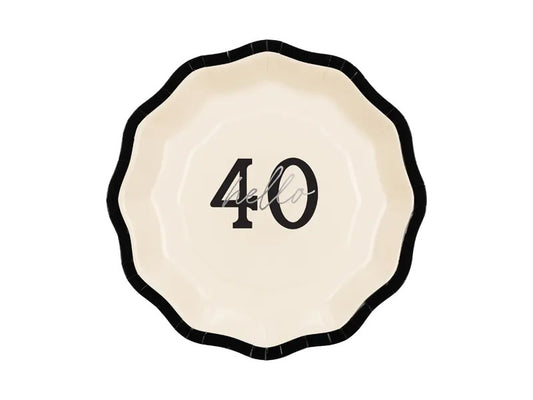 Πιάτα "Hello 40" (χάρτινα)