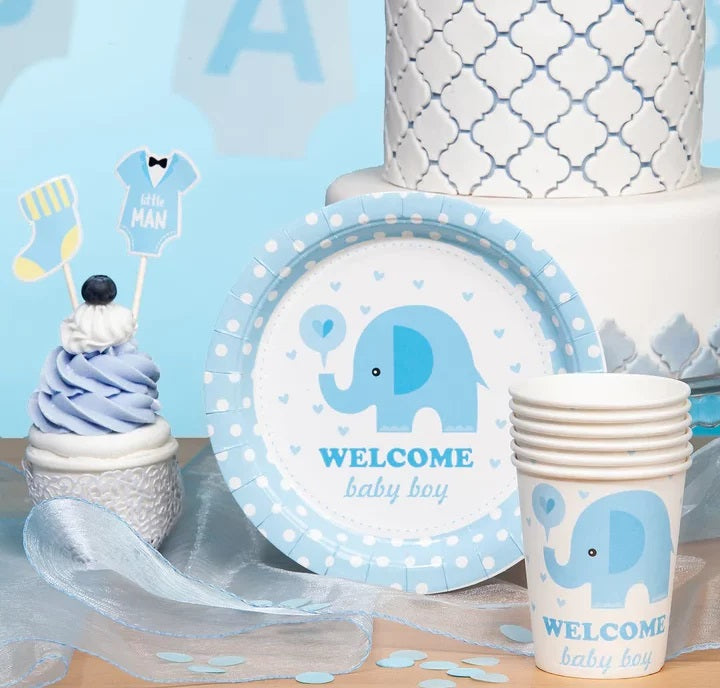 Πιάτα γαλάζιο Ελεφαντάκι -Baby Boy (6 τεμ)