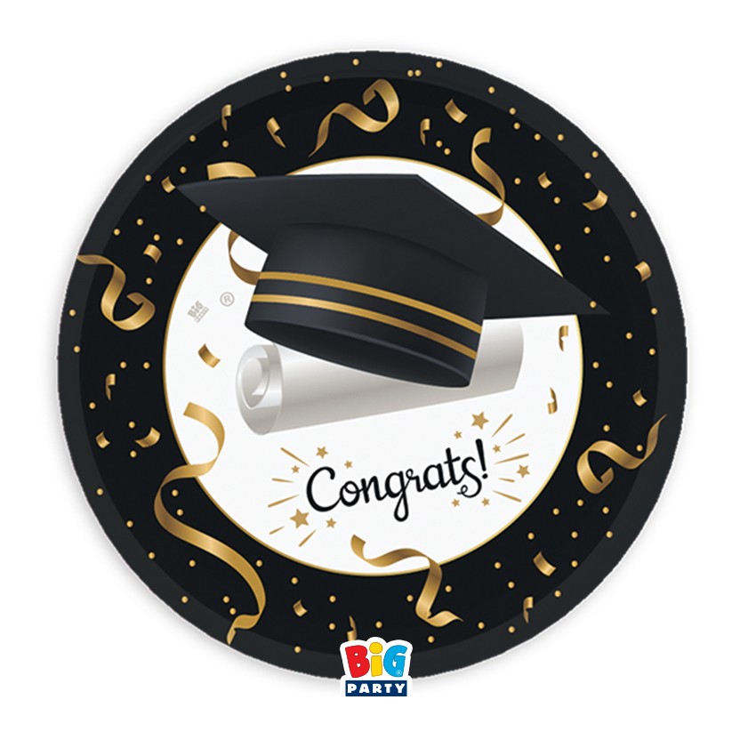 Πιάτα γλυκού - Αποφοίτηση (6 τεμ)