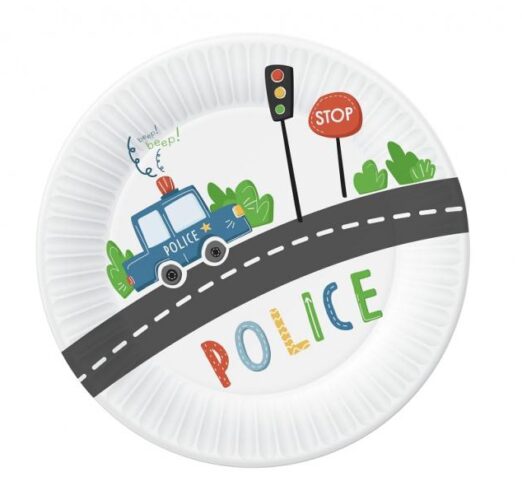 Πιάτα γλυκού Αστυνομία (6 τεμ)