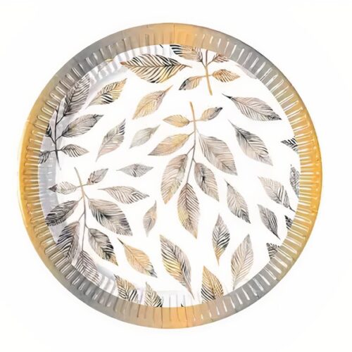 Πιάτα γλυκού χρυσά Κλαδιά (8 τεμ)