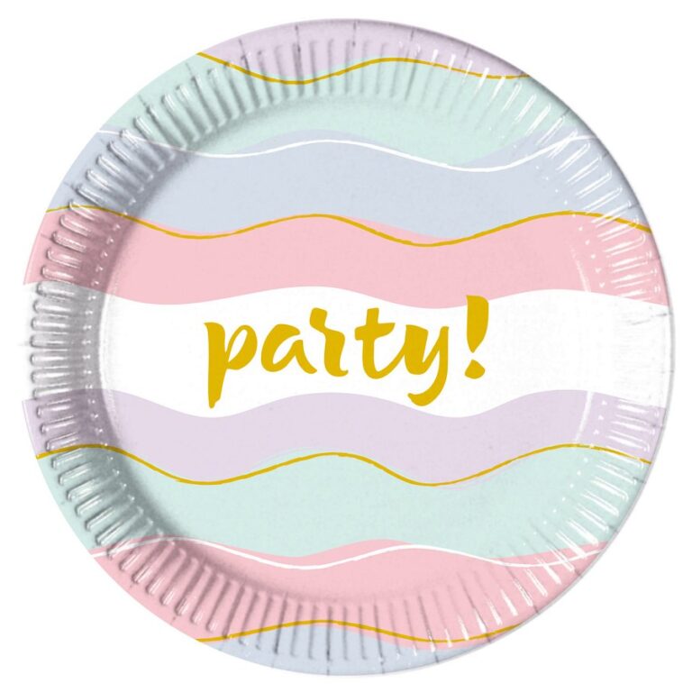 Πιάτα γλυκού Elegant Party (8 τεμ)