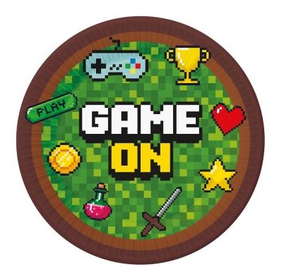 Πιάτα γλυκού Game On (6 τεμ)