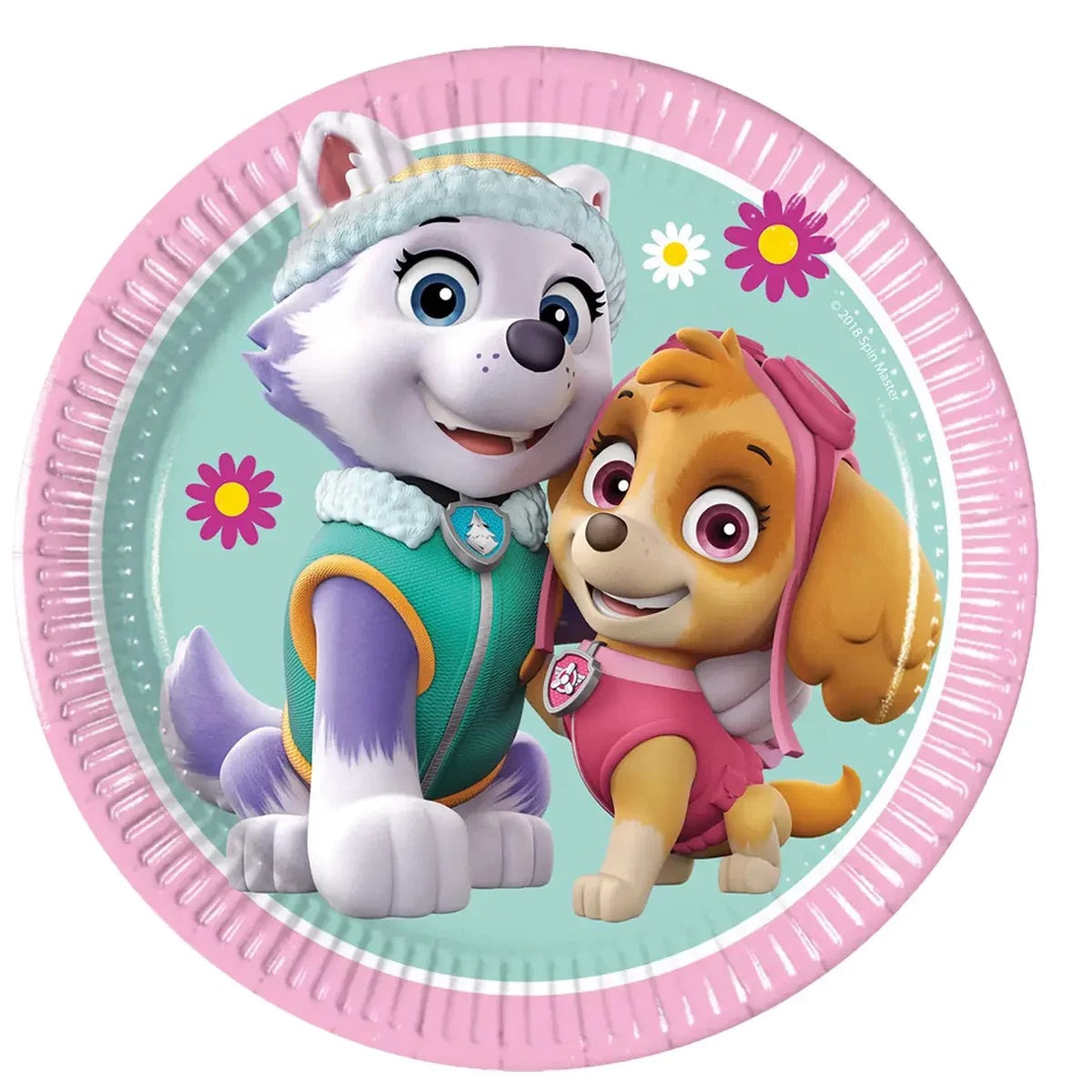 Πιάτα γλυκού Paw Patrol Skye & Everest (8 τεμ)