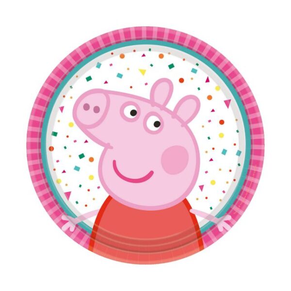 Πιάτα γλυκού Peppa Pig (8 τεμ)