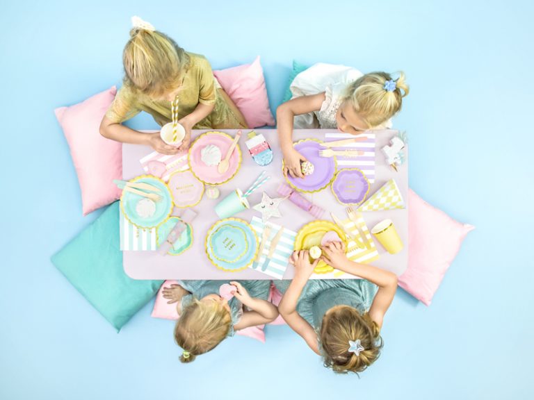 Πιάτα γλυκού Βεραμάν με χρυσό (6 τεμ)