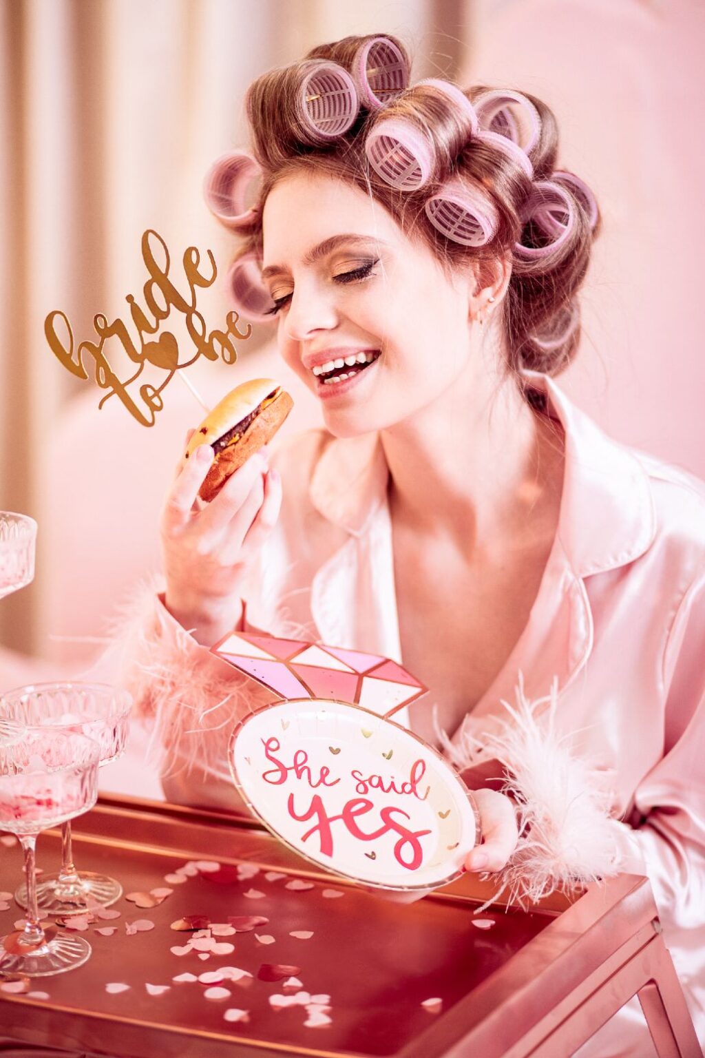 Πιάτα μονόπετρο She Said Yes (6 τεμ)