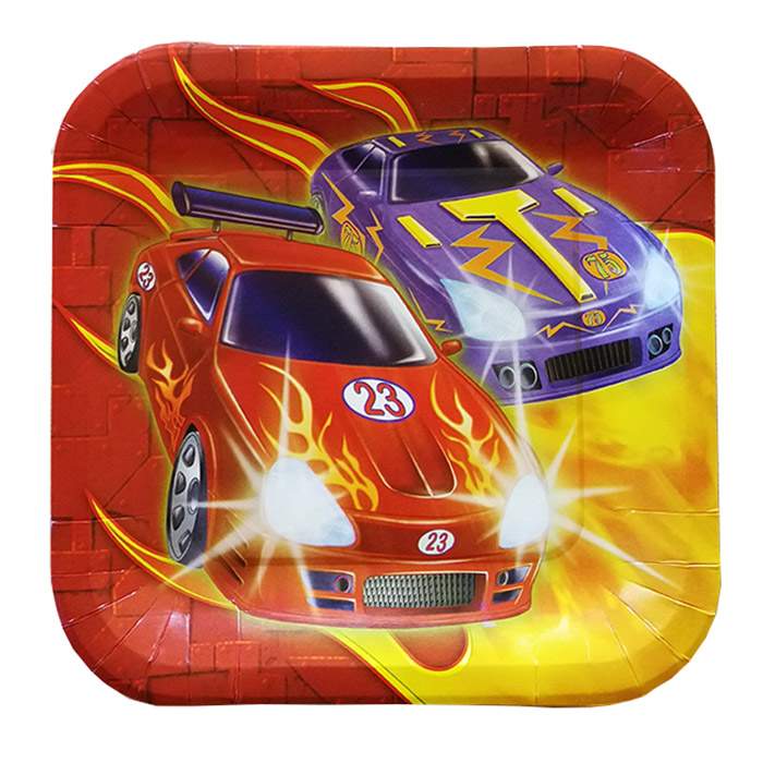 Πιάτα πάρτυ Αυτοκίνητα ράλλυ (8 τεμ)