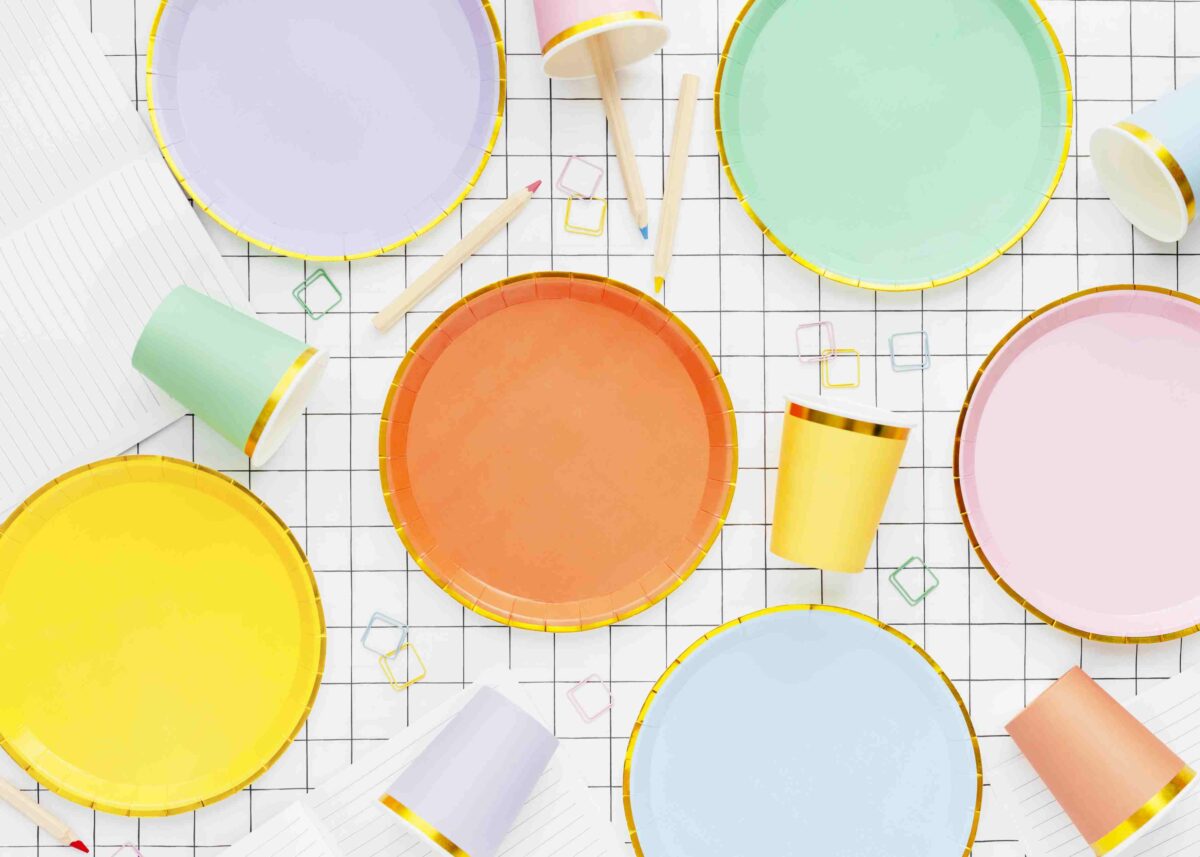 Πιάτα πάρτυ Elegant Pastel (6 τεμ)