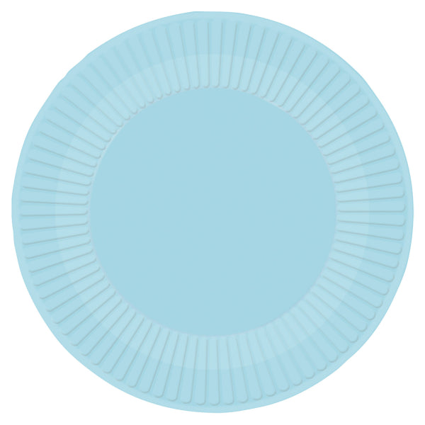 Πιάτα πάρτυ γαλάζια Clear Sky (8 τεμ)