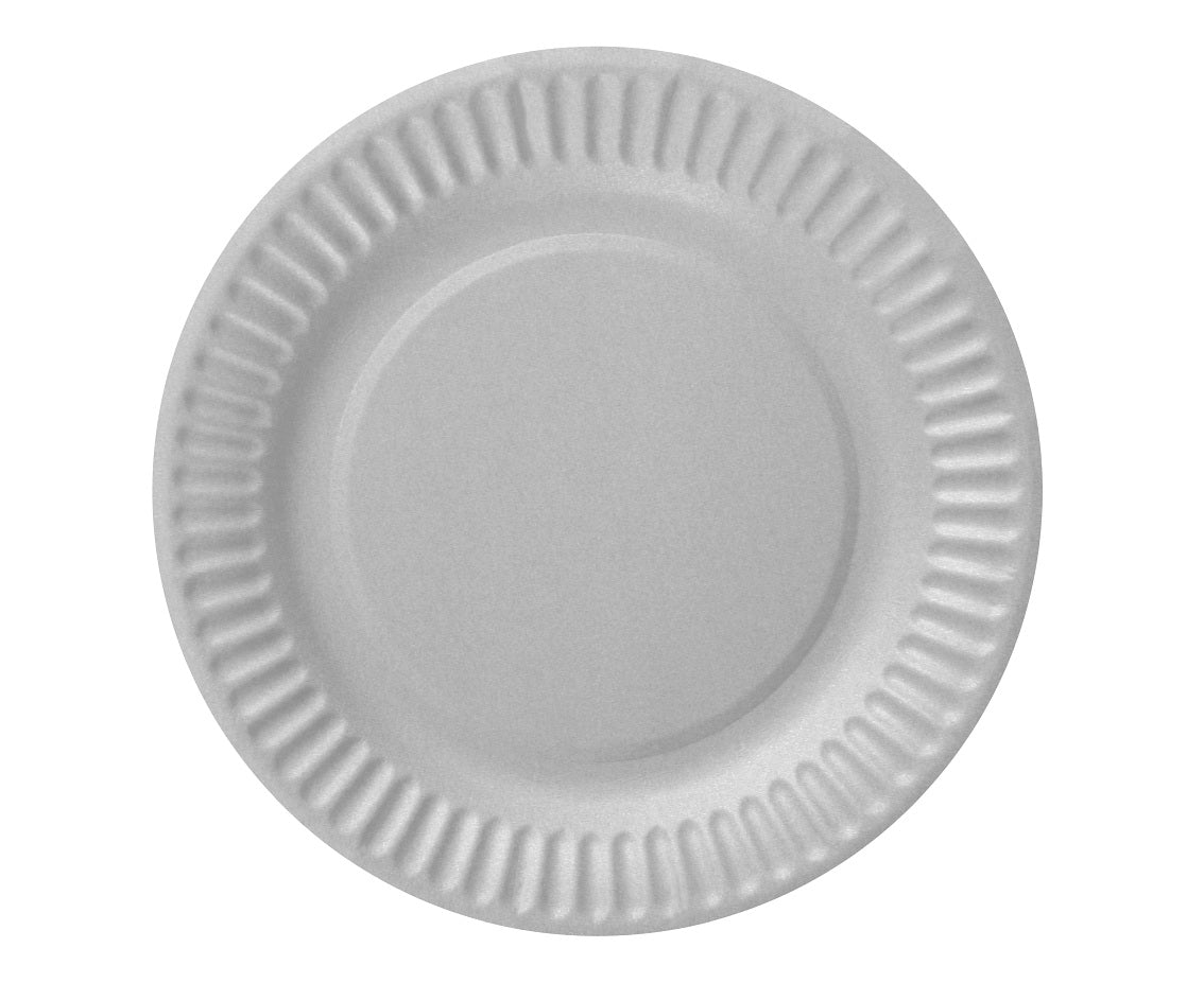 Πιάτα πάρτυ Γκρι-Ασημί (6 τεμ)