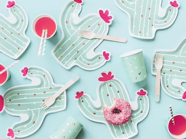 Πιάτα πάρτυ Κάκτος (6 τεμ)