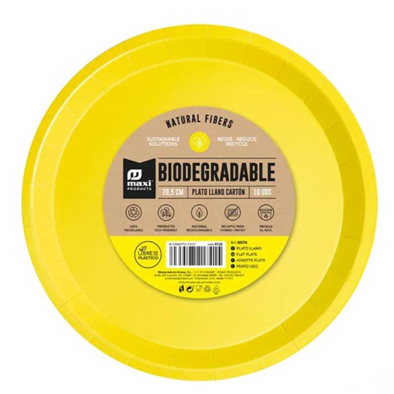 Πιάτα πάρτυ Κίτρινα (10 τεμ)
