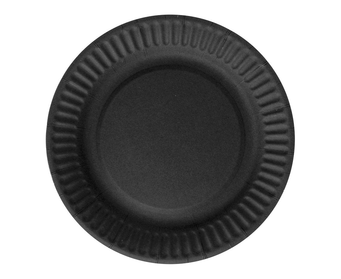 Πιάτα πάρτυ Μαύρα (6 τεμ)