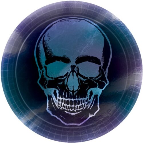 Πιάτα πάρτυ Νεκροκεφάλη (8 τεμ)