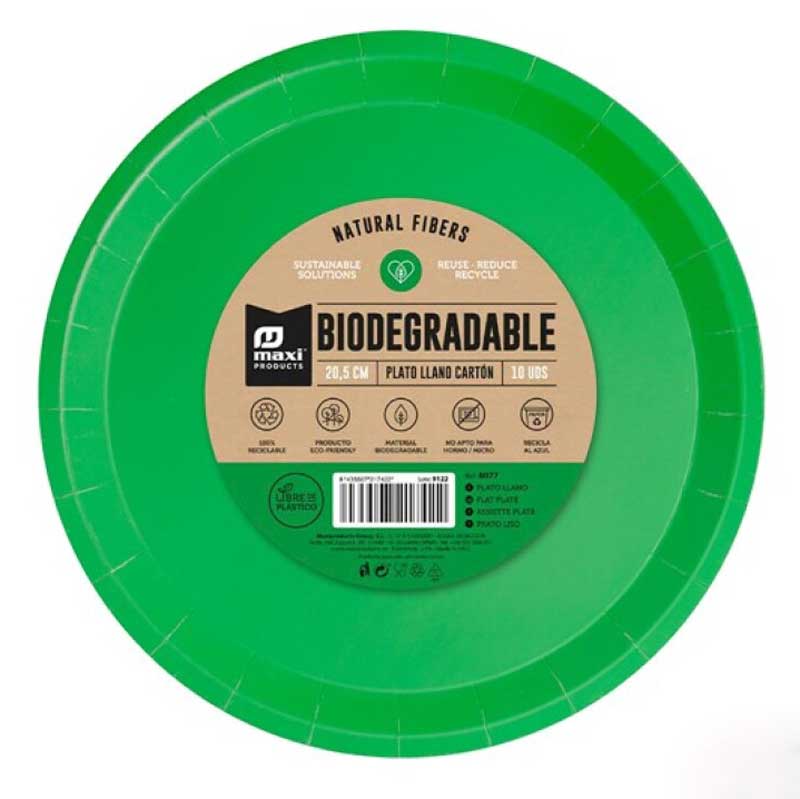 Πιάτα πάρτυ Πράσινα (10 τεμ)