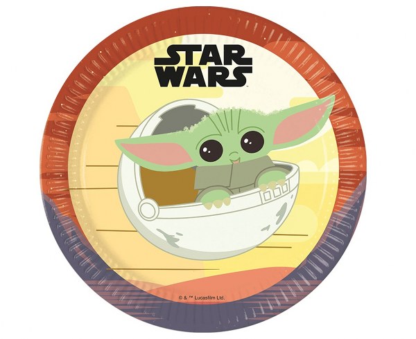 Πιάτα πάρτυ Star Wars Grogu (8 τεμ)