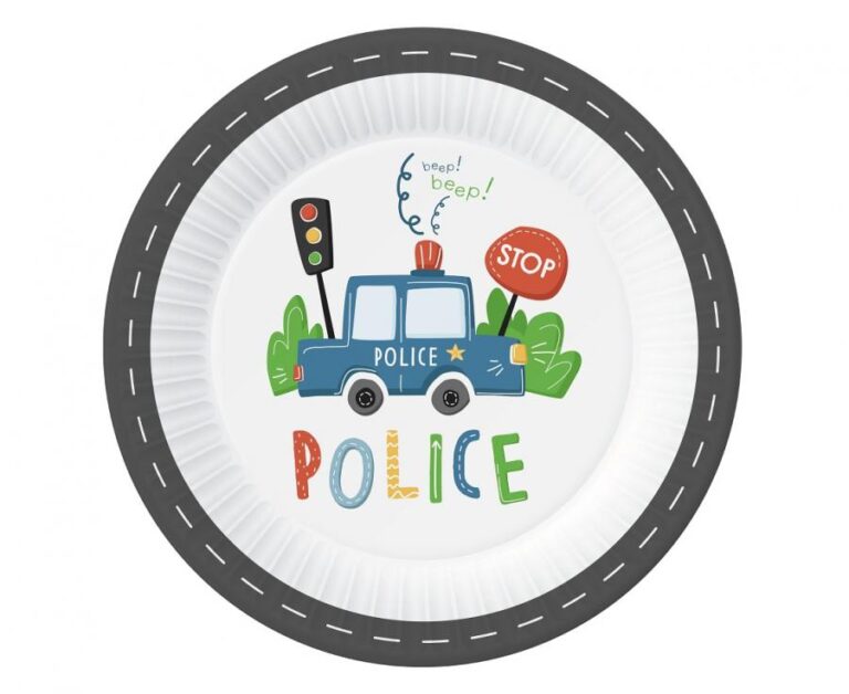 Πιάτα φαγητού Αστυνομία (6 τεμ)