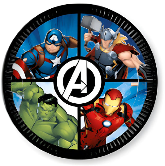Πιάτα φαγητού Avengers - Evergreen (8 τεμ)