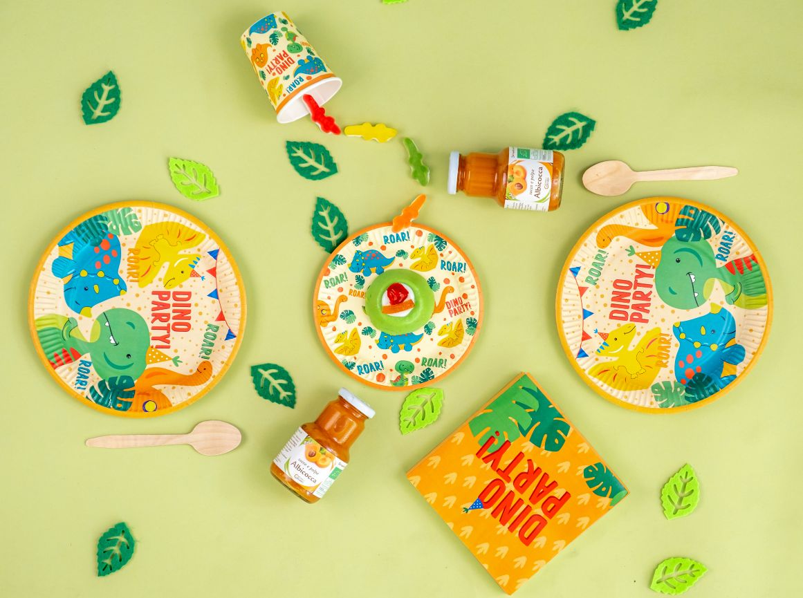 Πιάτα φαγητού Dino Party (8 τεμ)