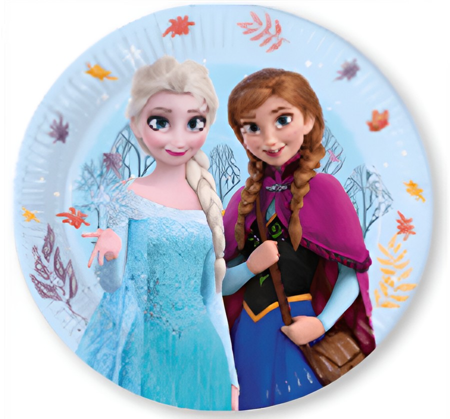Πιάτα φαγητού Frozen (8 τεμ)