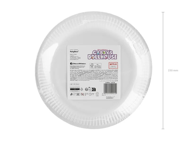 Πιάτα Φαγητού - Gabby's Dollhouse (6τεμ)