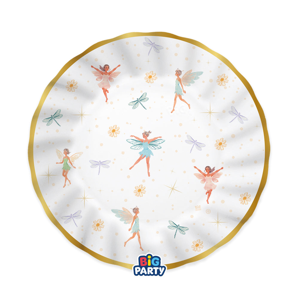 Χάρτινα Πιάτα φαγητού - Νεράιδες (6 τεμ)