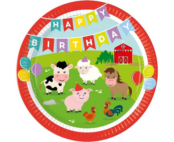 Πιάτα φαγητού Φάρμα (8 τεμ)