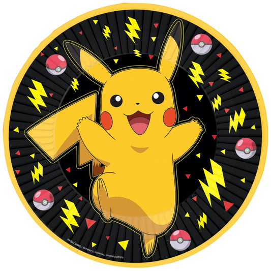 Πιάτα φαγητού Pokemon - Πίκατσου (8 τεμ)