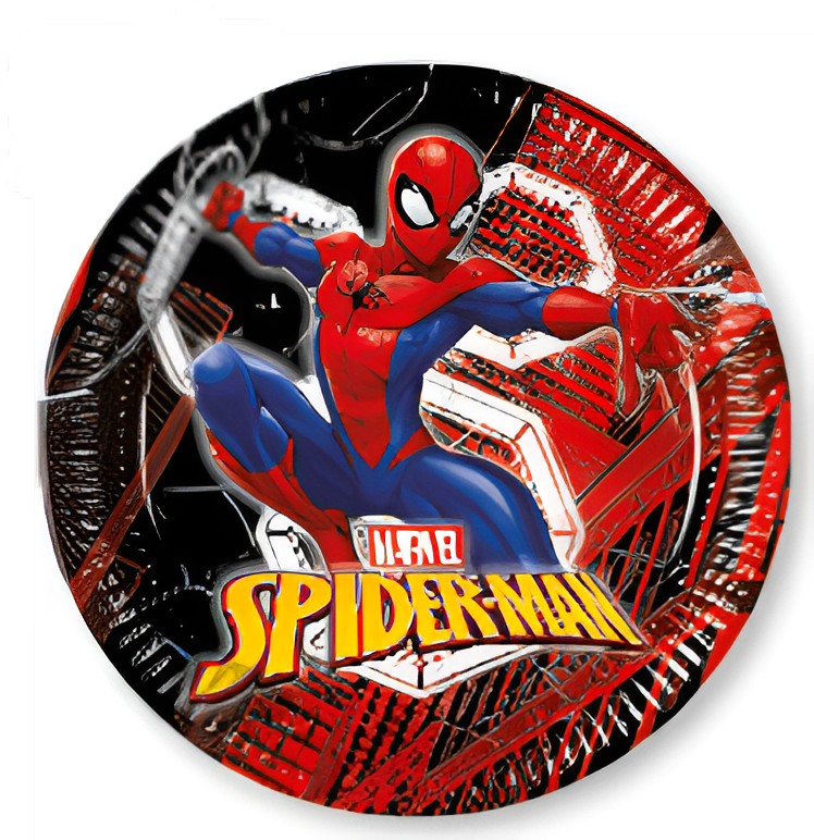 Πιάτα φαγητού Spiderman - World of Web (8 τεμ)