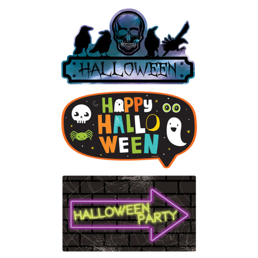 Πινακίδες Halloween Party (3 τεμ)