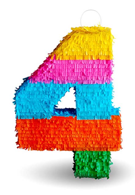 Πινιάτα για πάρτυ Αριθμός 4